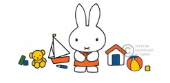 Dick Bruna Miffy with her toys