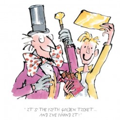 Roald Dahl It's the fifth golden ticket