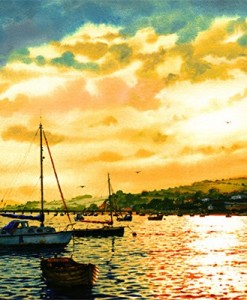Arte - John Skinner Sunset Over The Teign
